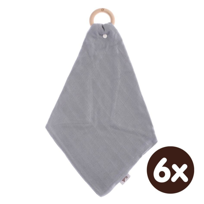 XKKO BMB Beissring mit Windel - Silver 6x1er Pack (GH Pack)