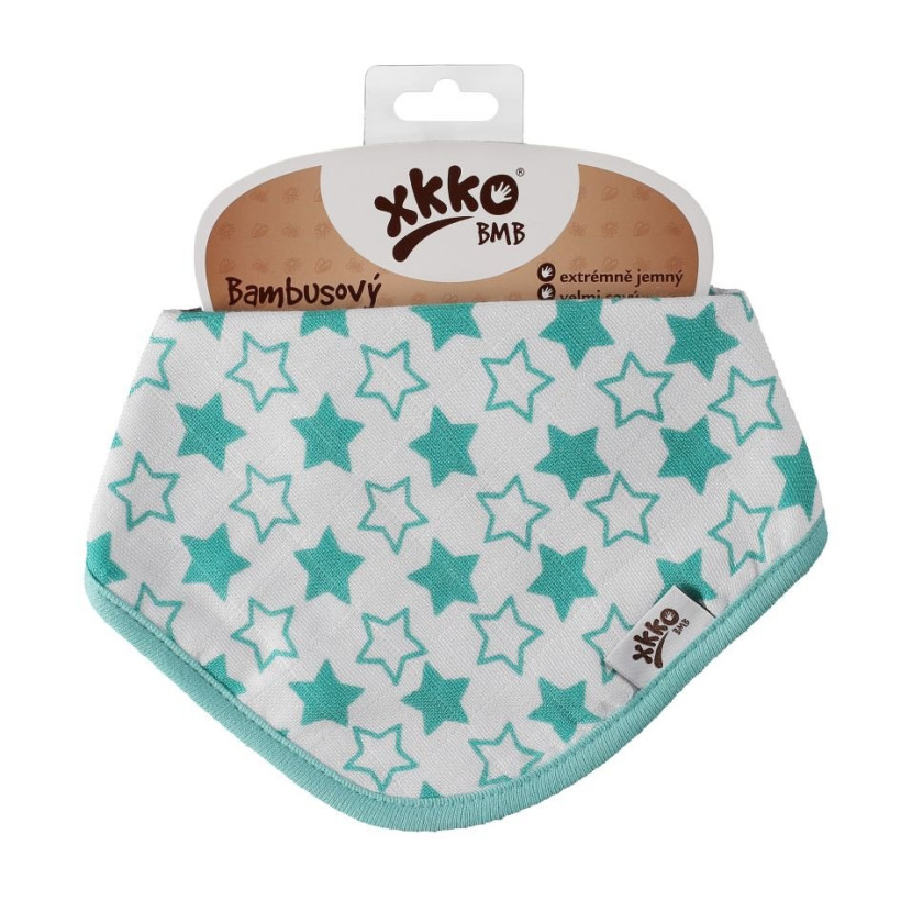 Kinderschal XKKO BMB - Little Stars Turquoise 3x1 St. (GH packung)