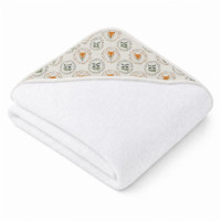Bambusfrotteebadetuch mit Kapuze XKKO BMB 90x90 - Fox&Raccoon 1St.