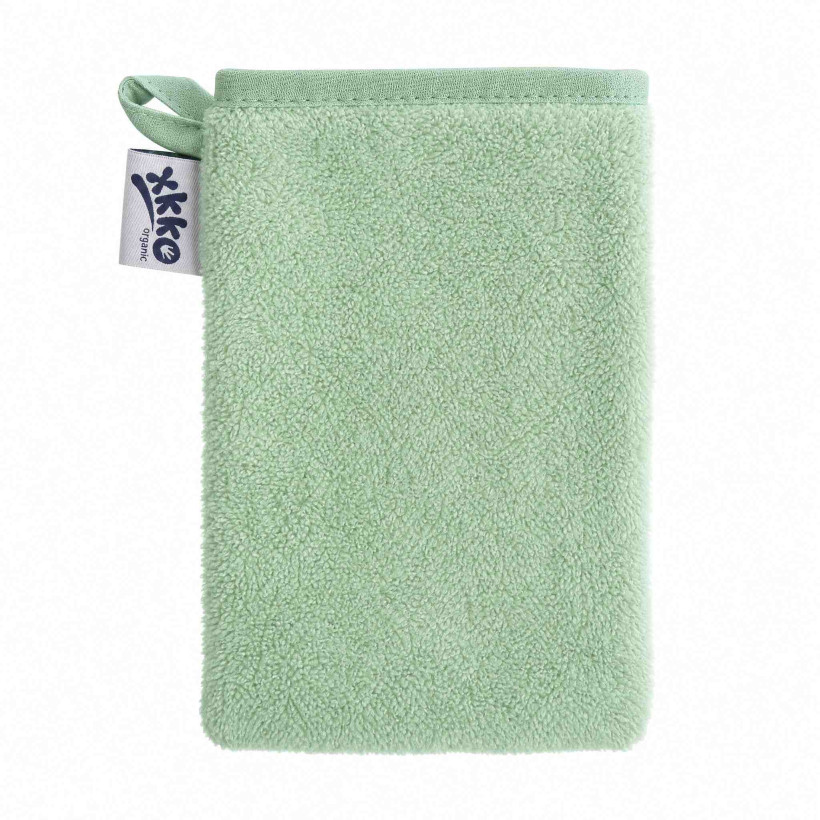 BIO baumwollefrotteewaschlappen XKKO Organic - Mint 5x1St. (GH pack.)