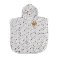 Bambus-Poncho XKKO BMB Digi - Blue Wildflowers Grosse 2