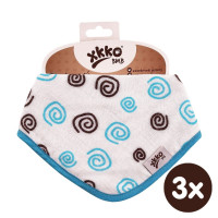 Kinderschal XKKO BMB - Cyan Spirals 3x1 St. (GH packung)