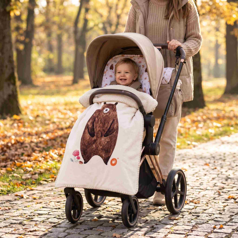 Spanische Babydecke XKKO LUX 75x100 - Bear