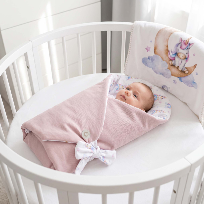 Baumwolltüte XKKO LUX mit Kokosfüllung - Unicorns