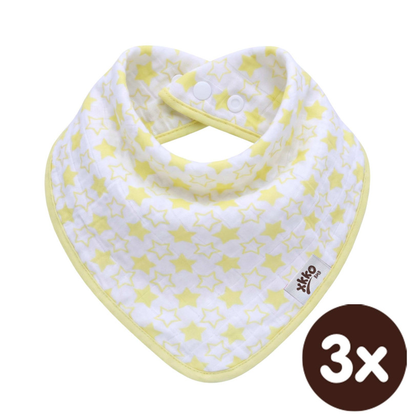 Kinderschal XKKO BMB - Little Stars Lemon 3x1 St. (GH packung)