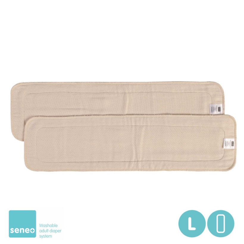 SENEO Zusätzliche Saugeinlagen Twill - 2St. Grösse L