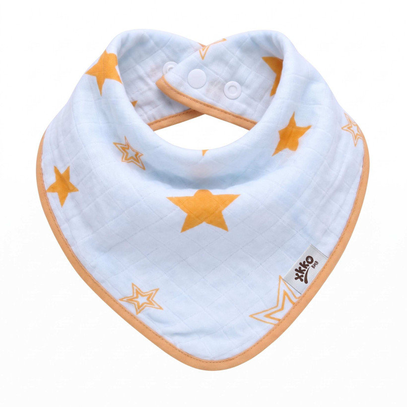 Kinderschal XKKO BMB - Orange Stars 3x1 St. (GH packung)